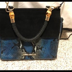 NWT Elaine Turner Fiona Handbag in Octane Python